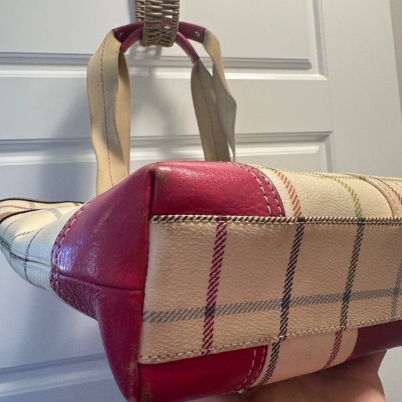 Coach Heritage Stripe Tattersall Tote - Picture 5 of 9